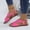 Hot Pink, variant on Plus Size Women's Basic Casual Sandals, Solid Round Open Toe, Back Elastic Strap, Soft Lightweight Everyday Outdoor Shoes Hot Pink 37