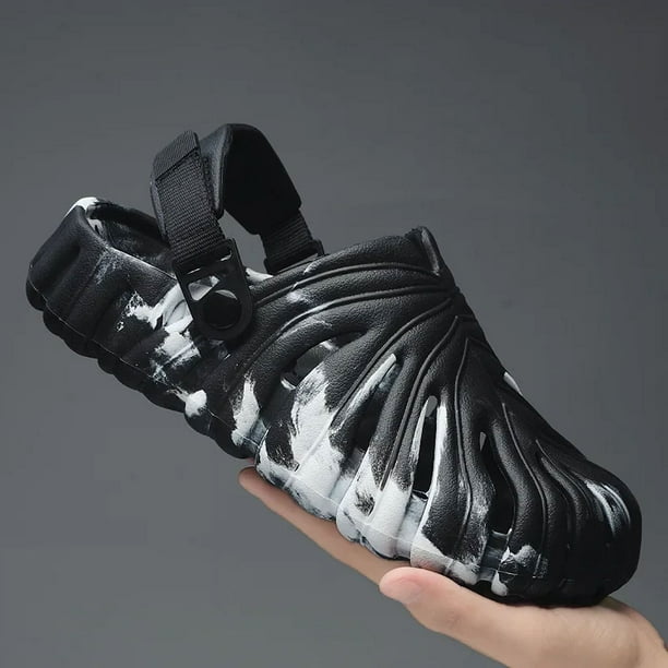 Sandalias de plataforma para hombre con diseño de nube y hojas divertidas, suaves y antideslizantes, para el hogar, para exteriores, de verano, para casa, planas, para hombre y mujer, para playa