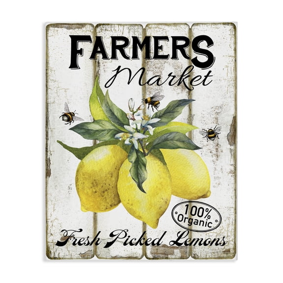 Stupell Industries Traditional Rustic Farm Market Lemons Canvas Art, 16 x 20, by Creatif Belle