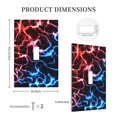 thumbnail image 5 of Zufioo Red And Blue Lightning Print Switch Wall Plate, Dustproof and Heat-resistant Decorative Wall Switch Cover, Suitable for Residential and Commercial Areas-Mid-size, 5 of 8