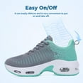 thumbnail image 4 of JOYFON Women Running Shoes Tennis Athletic Sneakers Cushioned Non Slip Lightweight Walking Shoes GrayGreen Size 11, 4 of 6