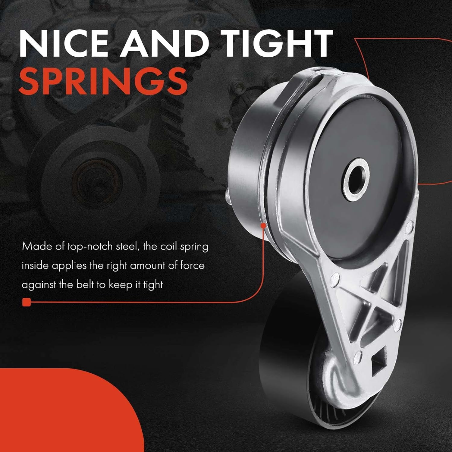 A-Premium Belt Tensioner Assembly Compatible with Dodge Avenger Challenger Charger Durango Ram 1500/2500/3500/4500 Chrysler 300 Aspen Town & Country Fits select: 2019 RAM 1500 CLASSIC TRADESMAN