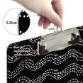thumbnail image 4 of ALAZA Plastic Clipboard A4 Letter Size Decorative Clipboards for Students Women Men 9" x 12.5" White Polka Dots, 4 of 6