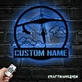 thumbnail image 3 of Craftnamesign Custom Skydiving Metal Wall Art LED Light, Parachute Sign, Skydiving Wall Decor, 3 of 5