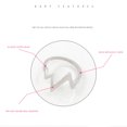 thumbnail image 5 of Finger Ring Fashion Simple ECG Heartbeat Shape Knuckle Ring Charm Ring for Women, 5 of 5