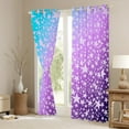 thumbnail image 3 of Manfei Purple Stars Kids Black Out Curtains, Dreamy Cartoon Curtains Pack of 2 (42x63 Each), Mystic Starry Sky Bedroom Curtains, Curtains and Drapes Decor, 3 of 6