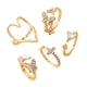 thumbnail image 2 of Anillos para mujer, regalos para mujer La aleación de estrella dorada de cinco puntas es muy brillante y es un buen regalo., 2 of 5