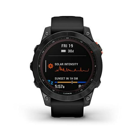 Garmin fenix 7 - Solar Edition, Slate Gray with Black Band