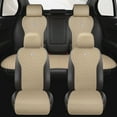 thumbnail image 3 of Red Rain Beige, Leather, Universal Seat Covers, 11 Pieces, 3 of 5
