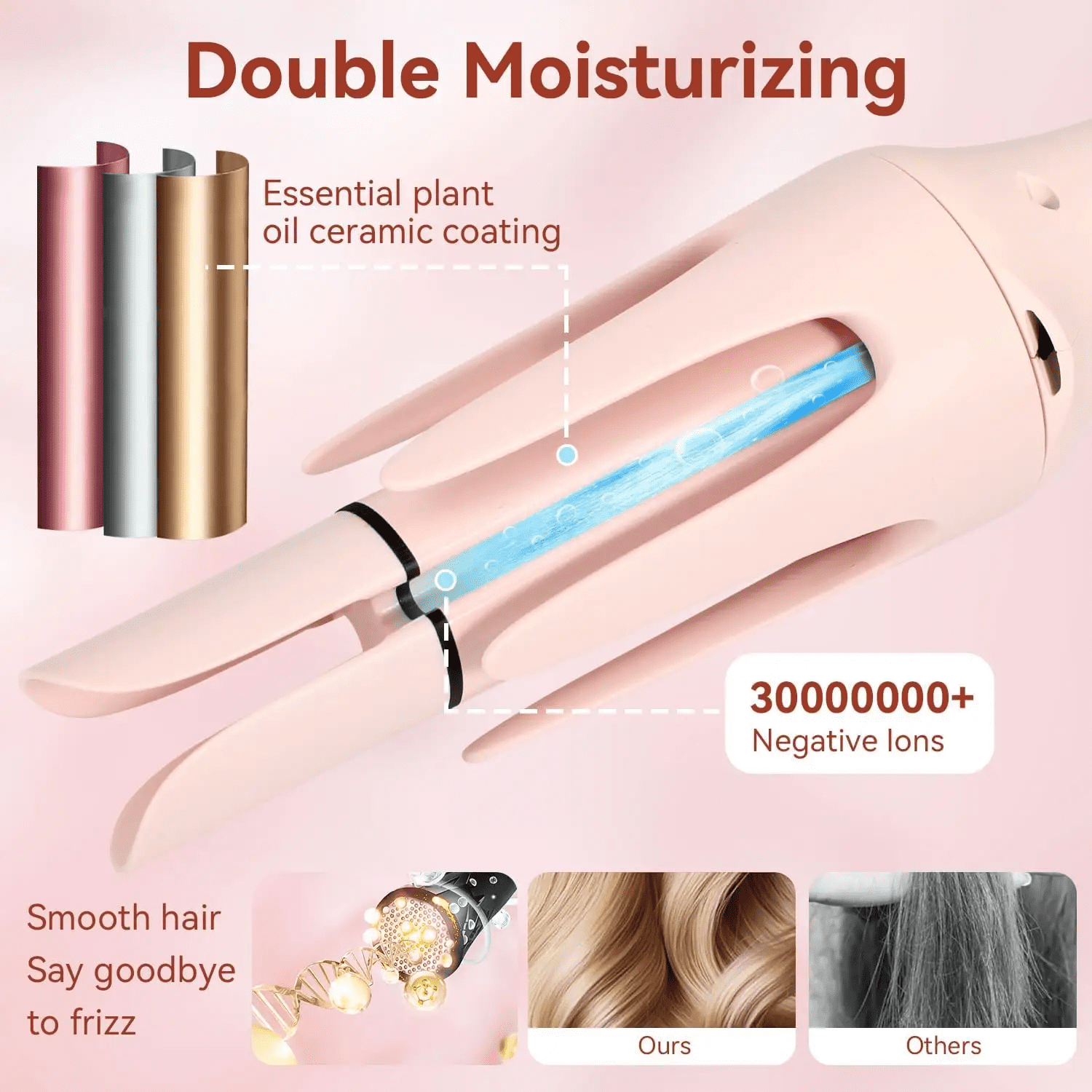 2025 Mini Auto-Rotating Hair Curler - Portable Ceramic Waver for Effortless Beach Waves & Curls