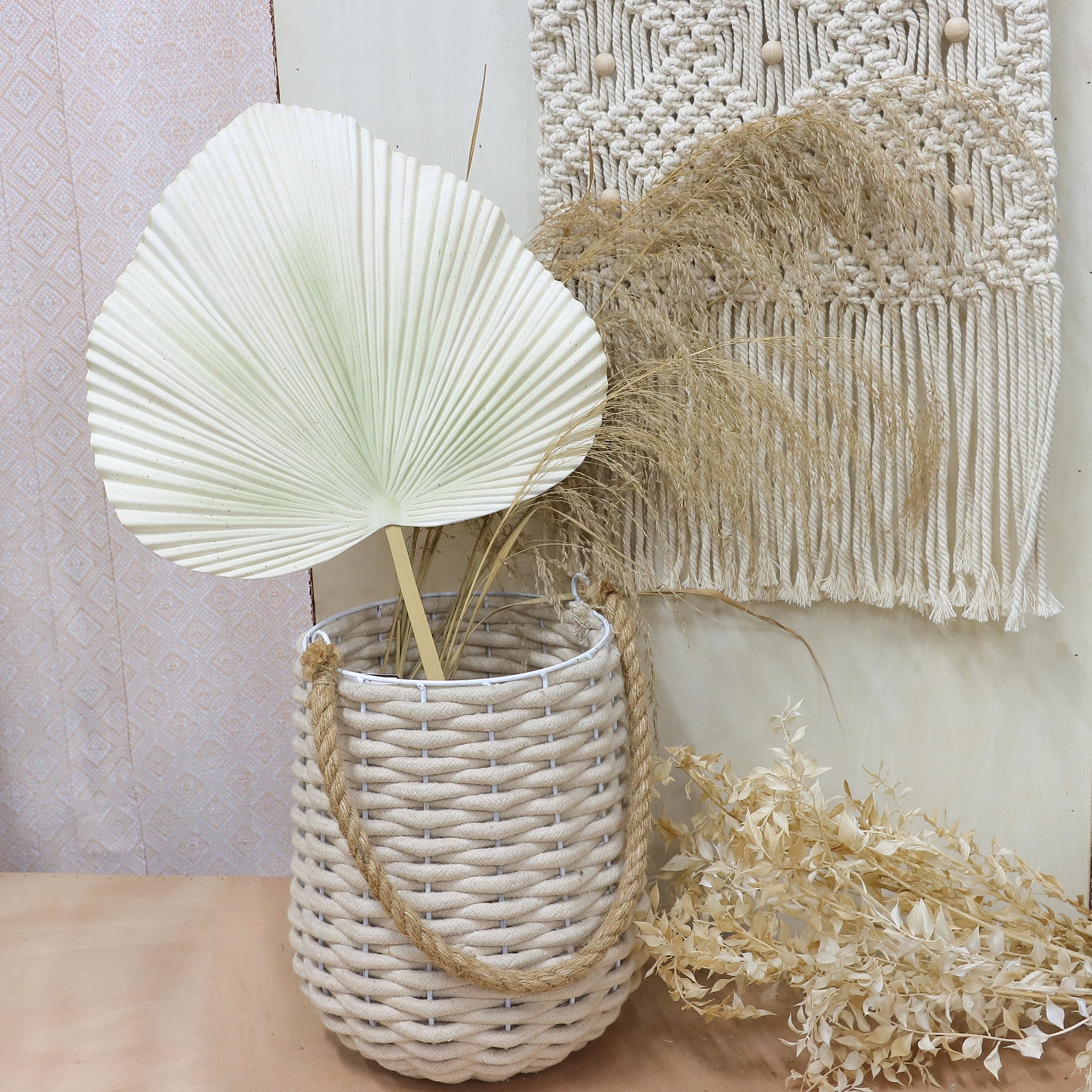 (2 pack) Mainstays 26 inch Artificial Natural Fan Palm Leaf Stem  - Everyday / Greenery / Artificial Plant / For Vase