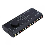 Eatbuy 4 in 1 Out AV RCA Switch Box, Audio Video Signal Switcher, AV RCA Switch Box with RCA Cable for Set Top Box DVD VCD TV