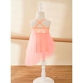 thumbnail image 3 of Yhong Kids Girls Sleeveless Shiny Sequins Ballet Dance Dress Tulle Skirt Leotard Latin Jazz Dance Orange XXL, 3 of 7