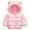 Pink, variant on 2-7Y Toddler Boys Girls Winter Hooded Coats Jackets Kids Warm Puffer Down Jacket Outwear