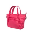 thumbnail image 2 of Olivia & Kate Women's Vegan Leather Magenta Everyday Satchel withTop Handles & Chain Strap, 2 of 6