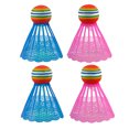 thumbnail image 1 of 4PCS LED Lighting Nylon Badminton Shuttlecocks Practical Sports Supplies Exercise Accessories for Indoor Outdoor Playing School (2PCS Blue, 2PCS Pink), 1 of 8
