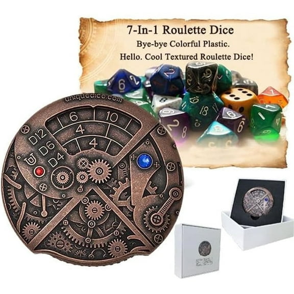 7-in-1 DND Dice Set for Dungeons and Dragons,Adult