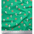 thumbnail image 1 of Soimoi Polyester Crepe Fabric Floral & Dog Cartoon Print Fabric by Yard 52 Inch Wide, 1 of 3