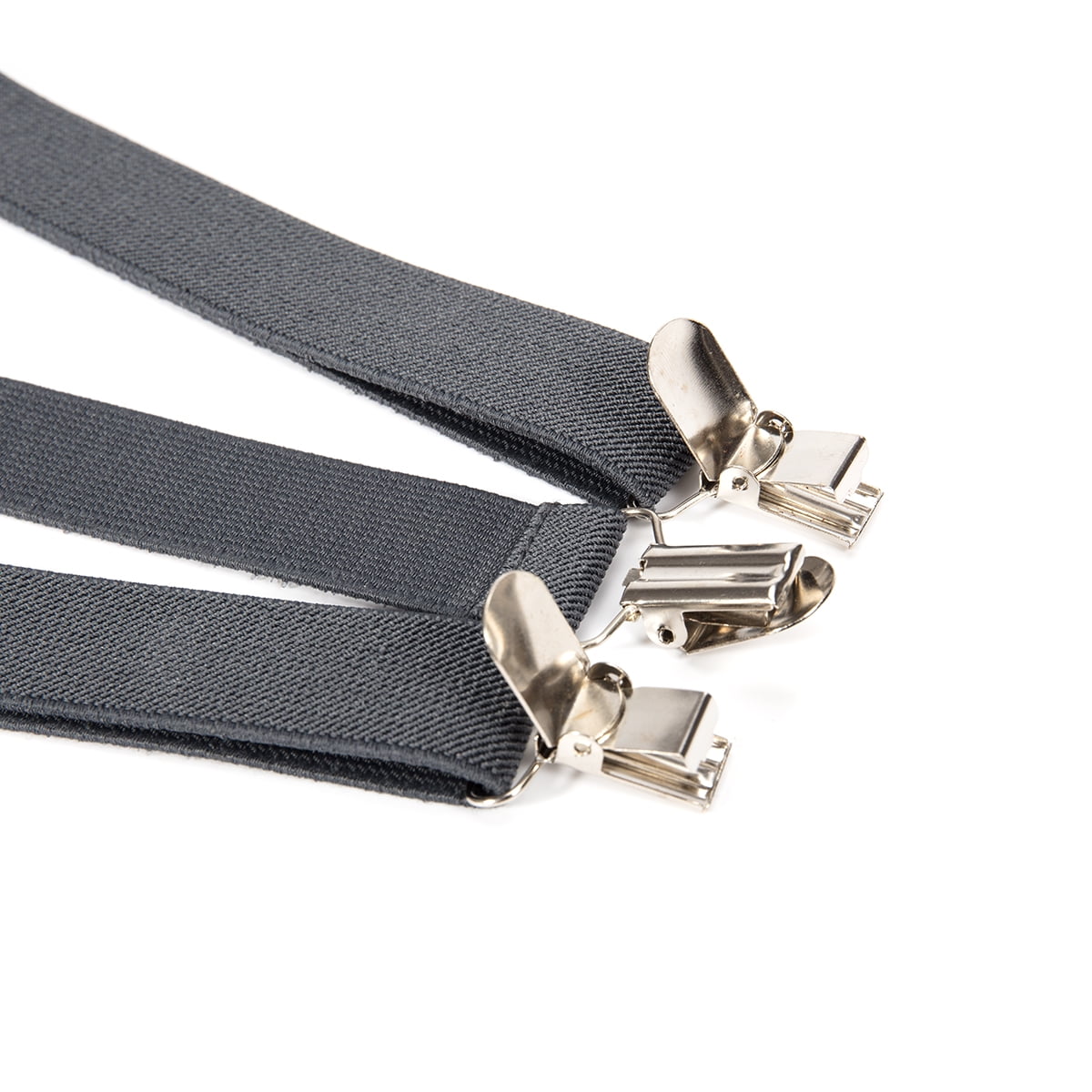 Kajeer Mens Adjustable Button End Suspenders - Y-Back Elastic Tuxedo Suspenders with Heavy Duty Leather Buttons End