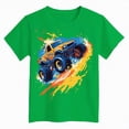 thumbnail image 4 of TOWED22 Boys T Shirt Summer Short Sleeve Toddler Tshirts 2-7 Years Cotton Kids Athletic Shirts & Tees(Green,5-6 Y), 4 of 4