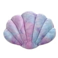 thumbnail image 2 of Puntoco Almohada decorativa con forma de concha marina, almohada de playa, almohada de terciopelo suave, decoración de mar y océano, cojines para sofá cama, 2 of 5