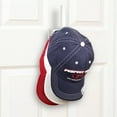 thumbnail image 2 of Perfect Curve Hat Holder Hook with Oval Cutouts, White, 4-Pack, 2 of 5