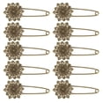 thumbnail image 2 of Pin de aleación retro.,Broches de bricolaje,Pin de aleación retro de bronce,Pasador de aleación en forma de 6 pétalos,Broches de aleación retro,Alfiler de bufanda,Broches retro de, 2 of 9