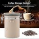 thumbnail image 3 of Stainless Steel Airtight Coffee Container Storage Canister Set Coffee Jar Canister With Scoop For Coffee Beans Tea 1.8l, 3 of 5