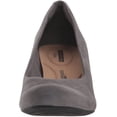 thumbnail image 2 of Clarks 26136567: Women's Flores Tulip Grey Suede Wedge Pump (9.5 B(M) US Women), 2 of 6