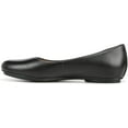 thumbnail image 3 of Naturalizer Women's Maxwell Round Toe Slip-On Ballet Flats Black Tumbled Leather 8W, 3 of 5