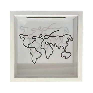 Shadow Box Muaco 11x11 inch Wood Shadow Box Picture Frame Home Decor with Linen Board Deep Glass Display Case Shadow Box Frame, White