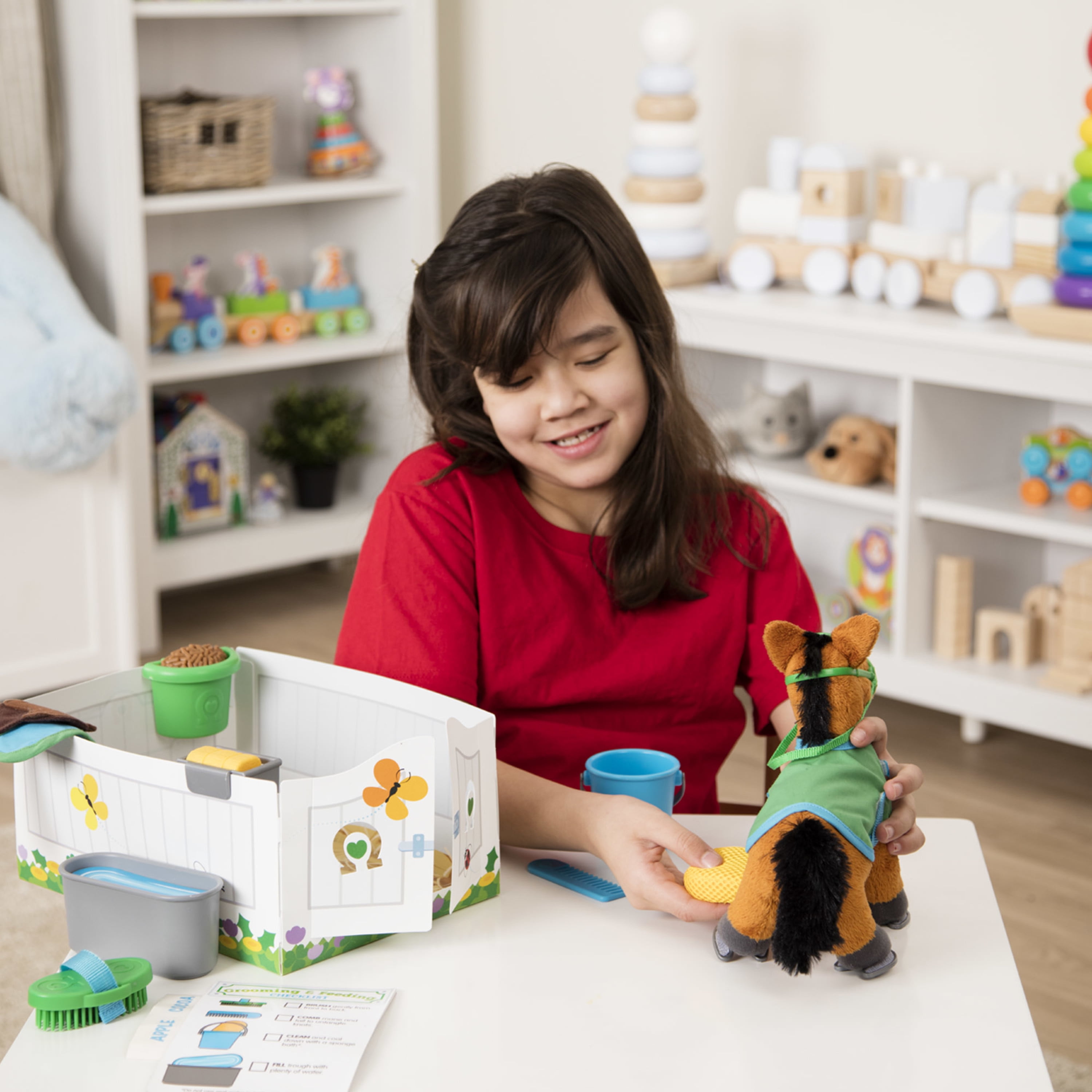 Melissa and doug sale horse care playset