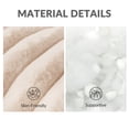 thumbnail image 5 of Exclusivo Mezcla Calming Donut Dog Bed with Non-Slip Bottom, 32 inches Cozy Fluffy Faux Rabbit Fur Round Pet Bed for Medium Dogs, Apricot, 5 of 7