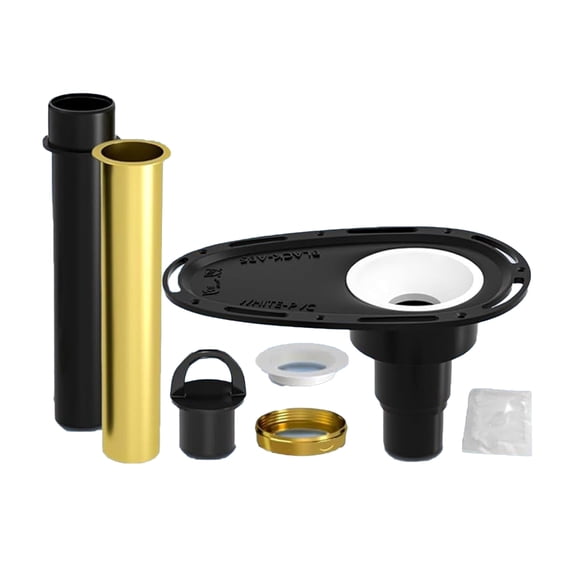 ZPAQI Freestanding Tub Drain set with Brass Adapter & Accessories Island Drain set