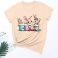 thumbnail image 2 of ICHUANYI Women's Trendy Crewneck Print Short Sleeve Tops Easter T Shirt Casual Loose Shirts New 2024, 2 of 3