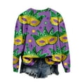 thumbnail image 6 of Gamivast Carnival Theme Shirts for Women Funny Mask Graphic Short Sleeve Tee Tops Casual Loose Crew Neck Trendy Pullover Party Tunic Dressy Blouses Mardi Gras Day T-Shirt, 6 of 6