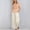 16# Beige, variant on 2 Piece Cotton Linen Sets for Women Summer Embroidered V Neck Shirts Wide Leg Capri Pants Trendy Relaxed Fit Daily Vacation Outfits Dark Blue 2XL
