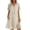 Khaki, variant on Duoif Womens Cotton Shirt Dress Summer Casual Short Sleeve Button down Shirt Dresses for Women 2026 Beach Cover up Shirts with Pockets, Blackish Green, L