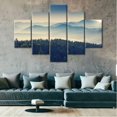thumbnail image 2 of TISHIRON 5PCS Framed Landscape Theme Canvas Wall Art Set,60"x32" Fog Mountain Forest Scenery Wall Canvas Art Decor, 2 of 7