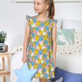 thumbnail image 4 of Balery Colorful Rubber Duck 1 Camisón de princesa para niñas, pijama de algodón con mangas abullonadas, suave y bonito.-Small, 4 of 6