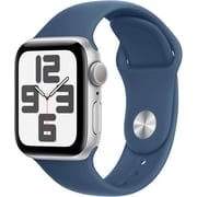 Pre-Owned Apple Watch SE 2nd Gen (GPS + LTE) 40mm Aluminum Case & White Sport Band - Silver