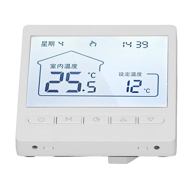 Termostato doméstico termostato digital Pantalla LCD Chip de microcomputadora 5 grados Celsius -45 grados Celsius 230 V Carcasa de ABS para caldera de agua ANGGREK Otros
