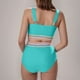 thumbnail image 5 of Traje de baño de moda para mujer, conjuntos de bikini de cintura alta, dos piezas, traje de baño con nudo recortado, traje de baño de nailon para mujer, 5 of 7