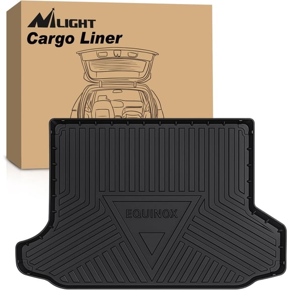 Nilight Cargo Mats for Chevy Equinox GMC Terrain 2018 2019 2020 2021 2022 2023 2024,All Weather Protection Heavy Duty Cargo Liners