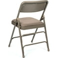 thumbnail image 4 of Commercial Fabric Padded Folding Chair, Triple Cross Bracing, Quad Hinging, 300 lb Tested, 4 Pack (Beige), 4 of 7