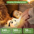 thumbnail image 5 of Luz nocturna de panda, lámpara de escritorio LED activada por tacto, lámpara de noche de bebé de dibujos animados lindo para dormitorio de niños, luz nocturna LED suave para niños, 5 of 5