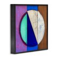 thumbnail image 2 of Stupell Industries Modern Structured Blue & Purple Circle Black Framed Giclee Art, 12 x 12, by Matthew Finger, 2 of 8