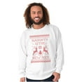 thumbnail image 5 of Ugly Christmas Naughty is New Nice Sweatshirt for Men or Women Brisco Brands M, 5 of 6