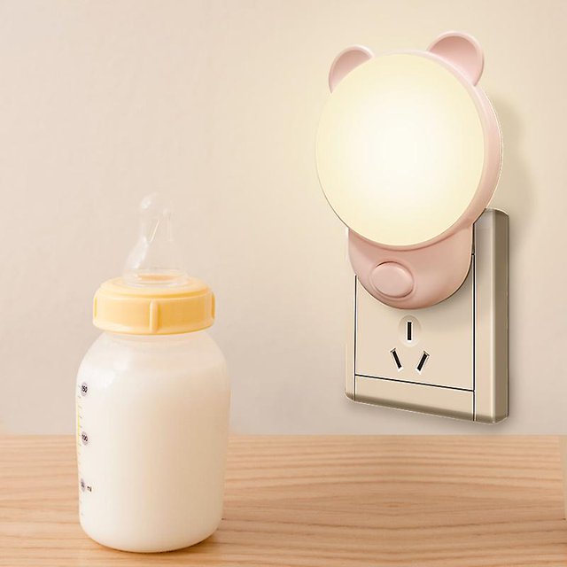 Tomacorriente de luz nocturna ShuxiuWang LED para habitación de bebé 2 lámparas