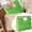 Green, variant on 1 Pack Plastic Expanding File Folder, Transparent Envelopes Wallet Organizer Documents Folder with Snap Button Closure for Office Business/Home/Hospital Large Capacity(Blue)